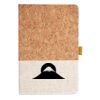Cork And Heathered Fabric Hardcover Journal 5.5" X 8.25" Thumbnail