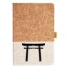 Cork And Heathered Fabric Hardcover Journal 5.5" X 8.25" Thumbnail