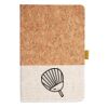 Cork And Heathered Fabric Hardcover Journal 5.5" X 8.25" Thumbnail