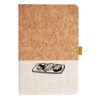 Cork And Heathered Fabric Hardcover Journal 5.5" X 8.25" Thumbnail