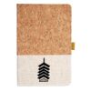 Cork And Heathered Fabric Hardcover Journal 5.5" X 8.25" Thumbnail