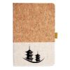 Cork And Heathered Fabric Hardcover Journal 5.5" X 8.25" Thumbnail