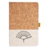 Cork And Heathered Fabric Hardcover Journal 5.5" X 8.25" Thumbnail