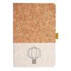 Cork And Heathered Fabric Hardcover Journal 5.5" X 8.25" Thumbnail