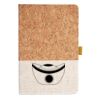 Cork And Heathered Fabric Hardcover Journal 5.5" X 8.25" Thumbnail