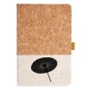 Cork And Heathered Fabric Hardcover Journal 5.5" X 8.25" Thumbnail
