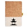 Cork And Heathered Fabric Hardcover Journal 5.5" X 8.25" Thumbnail