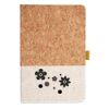 Cork And Heathered Fabric Hardcover Journal 5.5" X 8.25" Thumbnail
