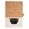 Cork And Heathered Fabric Hardcover Journal 5.5" X 8.25" Thumbnail