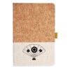 Cork And Heathered Fabric Hardcover Journal 5.5" X 8.25" Thumbnail