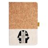 Cork And Heathered Fabric Hardcover Journal 5.5" X 8.25" Thumbnail
