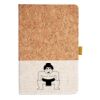 Cork And Heathered Fabric Hardcover Journal 5.5" X 8.25" Thumbnail