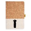 Cork And Heathered Fabric Hardcover Journal 5.5" X 8.25" Thumbnail