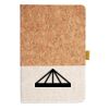 Cork And Heathered Fabric Hardcover Journal 5.5" X 8.25" Thumbnail