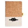 Cork And Heathered Fabric Hardcover Journal 5.5" X 8.25" Thumbnail