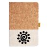Cork And Heathered Fabric Hardcover Journal 5.5" X 8.25" Thumbnail