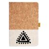 Cork And Heathered Fabric Hardcover Journal 5.5" X 8.25" Thumbnail
