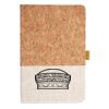 Cork And Heathered Fabric Hardcover Journal 5.5" X 8.25" Thumbnail