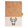 Cork And Heathered Fabric Hardcover Journal 5.5" X 8.25" Thumbnail