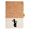 Cork And Heathered Fabric Hardcover Journal 5.5" X 8.25" Thumbnail