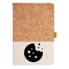 Cork And Heathered Fabric Hardcover Journal 5.5" X 8.25" Thumbnail
