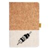Cork And Heathered Fabric Hardcover Journal 5.5" X 8.25" Thumbnail