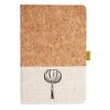 Cork And Heathered Fabric Hardcover Journal 5.5" X 8.25" Thumbnail