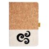 Cork And Heathered Fabric Hardcover Journal 5.5" X 8.25" Thumbnail