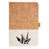 Cork And Heathered Fabric Hardcover Journal 5.5" X 8.25" Thumbnail