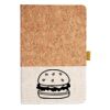 Cork And Heathered Fabric Hardcover Journal 5.5" X 8.25" Thumbnail