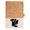 Cork And Heathered Fabric Hardcover Journal 5.5" X 8.25" Thumbnail