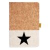 Cork And Heathered Fabric Hardcover Journal 5.5" X 8.25" Thumbnail