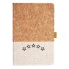 Cork And Heathered Fabric Hardcover Journal 5.5" X 8.25" Thumbnail