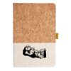 Cork And Heathered Fabric Hardcover Journal 5.5" X 8.25" Thumbnail