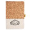 Cork And Heathered Fabric Hardcover Journal 5.5" X 8.25" Thumbnail