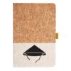 Cork And Heathered Fabric Hardcover Journal 5.5" X 8.25" Thumbnail
