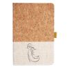 Cork And Heathered Fabric Hardcover Journal 5.5" X 8.25" Thumbnail