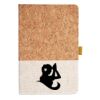 Cork And Heathered Fabric Hardcover Journal 5.5" X 8.25" Thumbnail