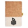 Cork And Heathered Fabric Hardcover Journal 5.5" X 8.25" Thumbnail