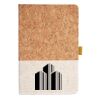 Cork And Heathered Fabric Hardcover Journal 5.5" X 8.25" Thumbnail