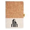 Cork And Heathered Fabric Hardcover Journal 5.5" X 8.25" Thumbnail