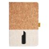 Cork And Heathered Fabric Hardcover Journal 5.5" X 8.25" Thumbnail
