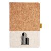 Cork And Heathered Fabric Hardcover Journal 5.5" X 8.25" Thumbnail