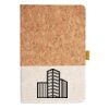 Cork And Heathered Fabric Hardcover Journal 5.5" X 8.25" Thumbnail
