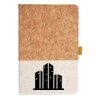 Cork And Heathered Fabric Hardcover Journal 5.5" X 8.25" Thumbnail