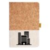 Cork And Heathered Fabric Hardcover Journal 5.5" X 8.25" Thumbnail