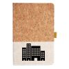 Cork And Heathered Fabric Hardcover Journal 5.5" X 8.25" Thumbnail