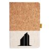 Cork And Heathered Fabric Hardcover Journal 5.5" X 8.25" Thumbnail