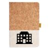 Cork And Heathered Fabric Hardcover Journal 5.5" X 8.25" Thumbnail
