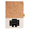 Cork And Heathered Fabric Hardcover Journal 5.5" X 8.25" Thumbnail